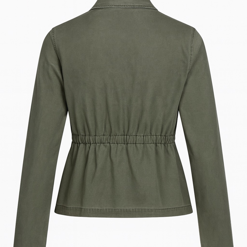 Forever 21 Full Zip Up Embroidered Military Jacket - Picture 2 of 5